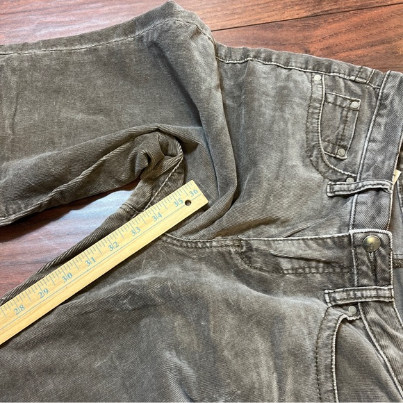 Jag Gray Beige Corduroy Jeans Pants Mid Rise Boot Leg Womens Size 8 - Picture 8 of 13